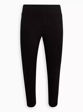 Torrid Studio Luxe Point Pixie Skinny Pants Black High Rise 2 Tall NWT